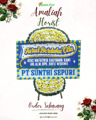Papan Bunga Duka di Leuwiliang