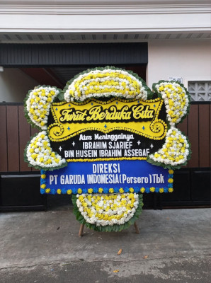 Papan Bunga Duka di Leuwiliang