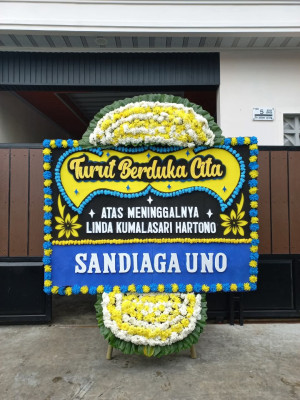 Papan Bunga Duka di Leuwiliang